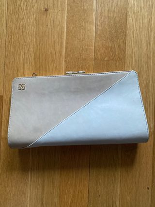 Bolso de mano fiesta beige