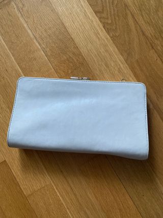 Bolso de mano fiesta beige