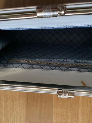 Bolso de mano fiesta beige