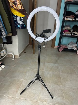 Aro de luz con trípode regulable