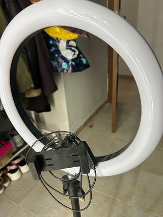 Aro de luz con trípode regulable