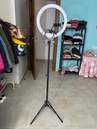 Aro de luz con trípode regulable
