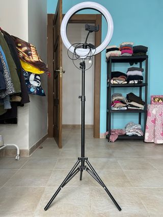Aro de luz con trípode regulable