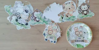 Decoración cumpleaños infantil temática selva anim