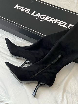 botas negras karl lagerfeld