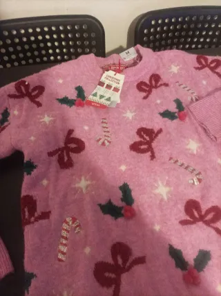 Jersey Navidad Rosa Talla M