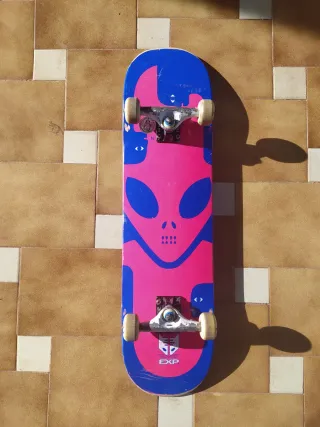 Skate Completo Alien Pink/Blue