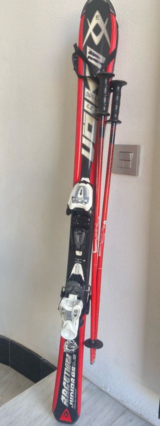 Esquís Junior 120 cm con Bastones