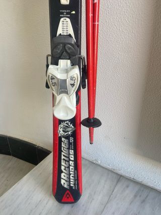 Esquís Junior 120 cm con Bastones