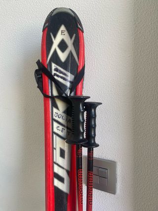 Esquís Junior 120 cm con Bastones