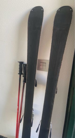 Esquís Junior 120 cm con Bastones