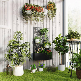 Fioriera Rialzata con Traliccio Decorativo per Ram