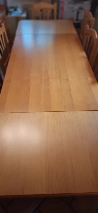 Mesa extensible 6-10 plazas + 9 sillas