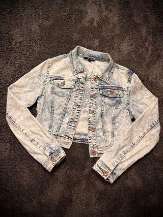 Giacca in denim, lavaggio chiaro