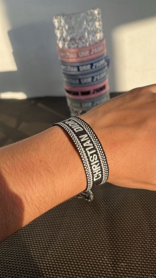 2 Pulseras Christian Dior J'Adior Rosa y negro