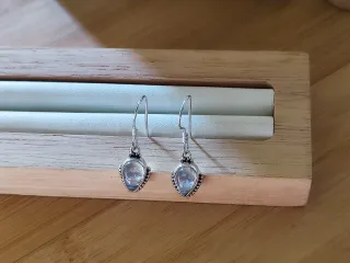 Pendientes Plata 925 y Piedra Luna