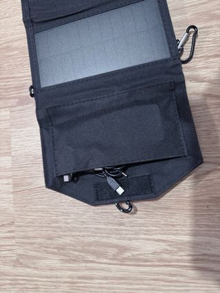 Panel solar portátil plegable de 20W – USB 5V