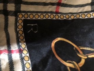 Foulard Burberry in pura seta vintage