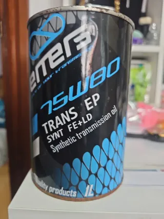 Aceite sintético para transmisiones 75w80 2 unidad