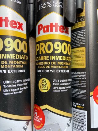Pattex PRO900 Adhesivo Montaje 5€ Tubo