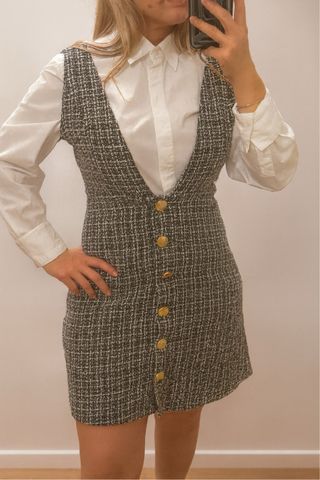 Vestido Tweed Shein Talla S
