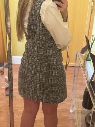 Vestido Tweed Shein Talla S