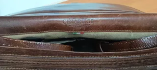 Bolso Ejecutivo CHIARUGI Italiano Piel Marrón