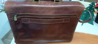Bolso Ejecutivo CHIARUGI Italiano Piel Marrón