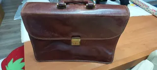 Bolso Ejecutivo CHIARUGI Italiano Piel Marrón