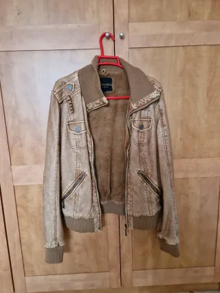 Cazadora Piel Forrada Marrón