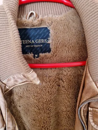 Cazadora Piel Forrada Marrón