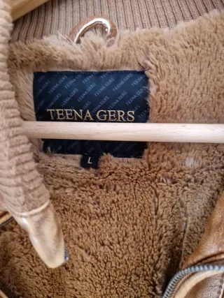 Cazadora Piel Forrada Marrón