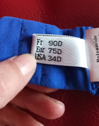 Reggiseno imbottito blu