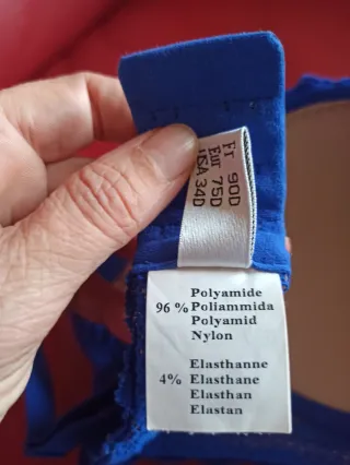 Reggiseno imbottito blu