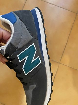 New Balance 500 Gris y Azul