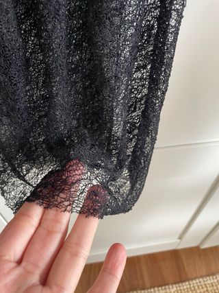 Falda larga Zara transparente