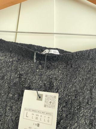 Falda larga Zara transparente