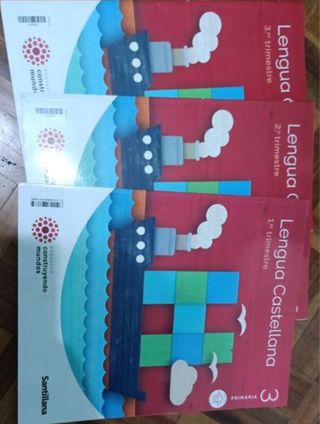 3 libros Lengua Castellana 3ro primaria