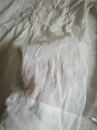 Blusa Massimo Dutti Algodón Blanca