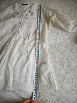 Blusa Massimo Dutti Algodón Blanca