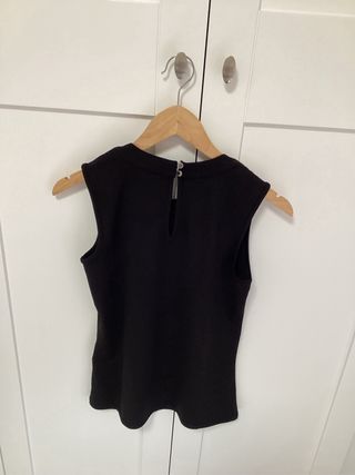 Camiseta Morgan Negra Pedrería Talla XS