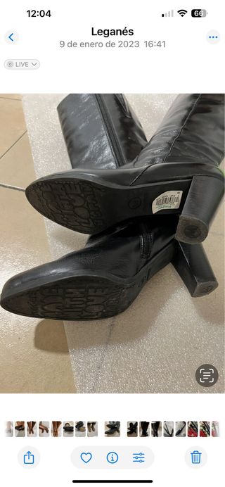 Botas altas negras compradas en el corte ingles