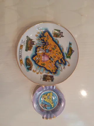 Plato Cerámica Mallorca y Tenerife