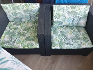 Sillones de exterior con cojines