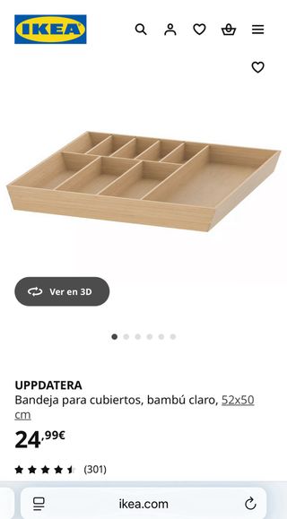 Bandeja Organizadora Cubiertos y Cocina IKEA