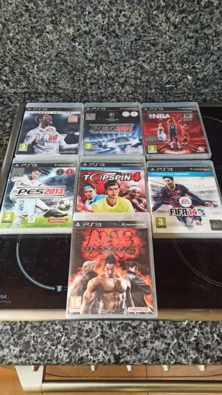 Lote 7 Juegos PS3: FIFA, PES, NBA, Tekken