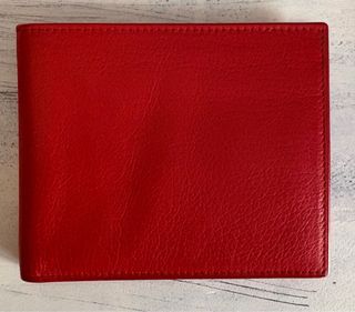 Cartera de piel roja Rolex