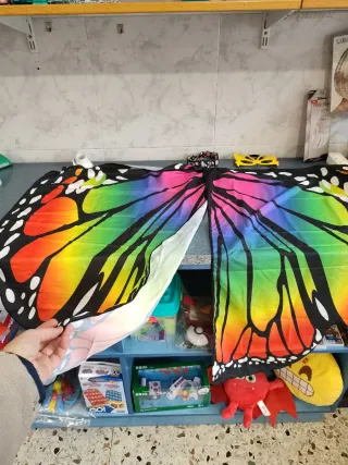 Disfraz Alas Mariposa Arcoíris