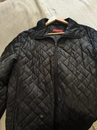 Abrigo acolchado negro Marquette talla XL