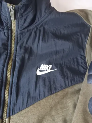 Sudadera Nike Cremallera M Negra/Verde